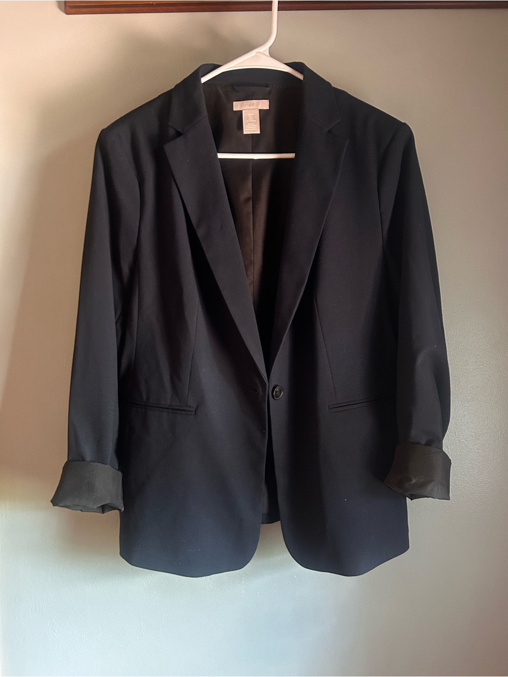 H&M Navy Single-Button Women's Blazer